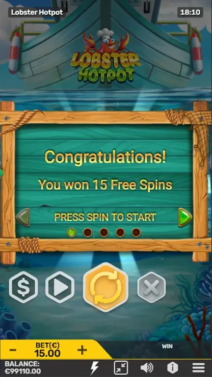 Lobster Hotspot - Mobile Bonus Game