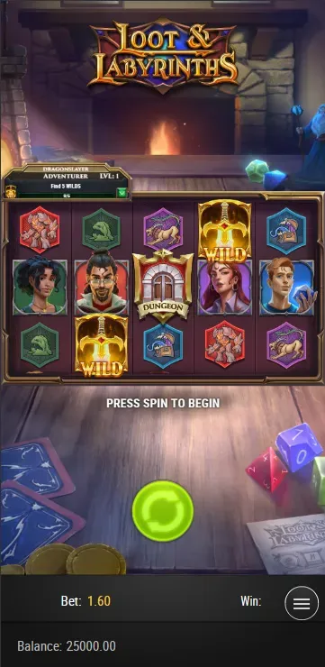 Loot & Labyrinths Mobile Features - Base Game