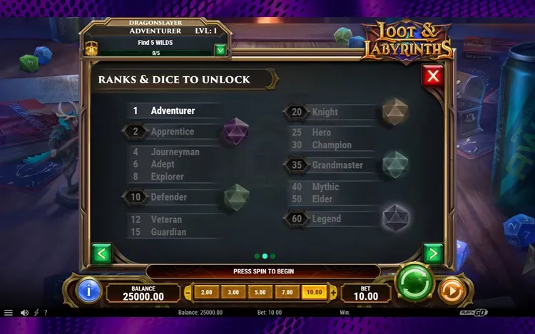 Loot & Labyrinths Bonus Features - Role-Playing Elements
