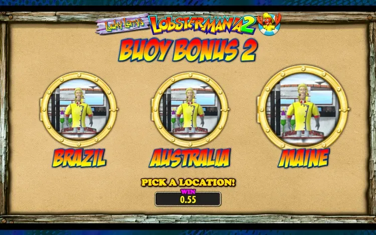 Lucky Larry's Lobstermania 2 Bonus Features - Buoy Bonus
