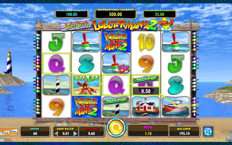 Lucky Larry's Lobstermania 2 Bonus Features -  Jackpots