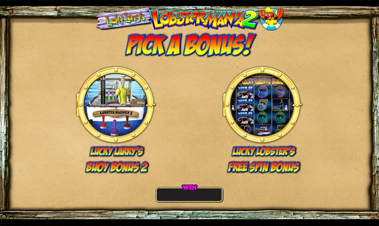 Lucky Larry's Lobstermania 2 Mobile Features -  Bonus Game