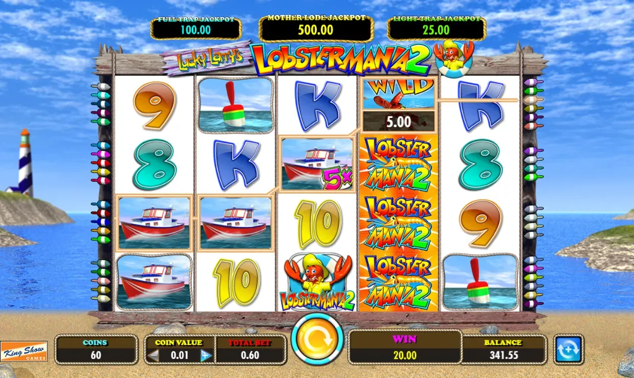 Lucky Larry's Lobstermania 2 Mobile Features -  Simple Win