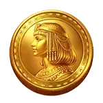 Luxor of Cleopatra - Golden Coin Symbol