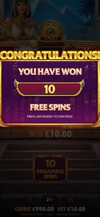 Luxor of Cleopatra - Mobile Bonus