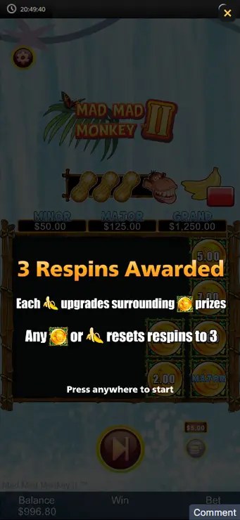 Mad Monkeys 2 - Mobile Bonus