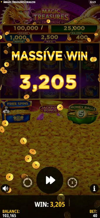 Magic Treasures Dragon - Mobile Win