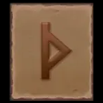 Magician Merlin - D Magic Stone Symbol