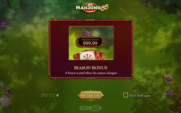 Mahjong 88 - Season Bonus