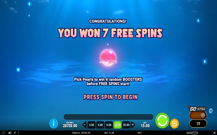 Manta Mayhem - Free Spins Feature