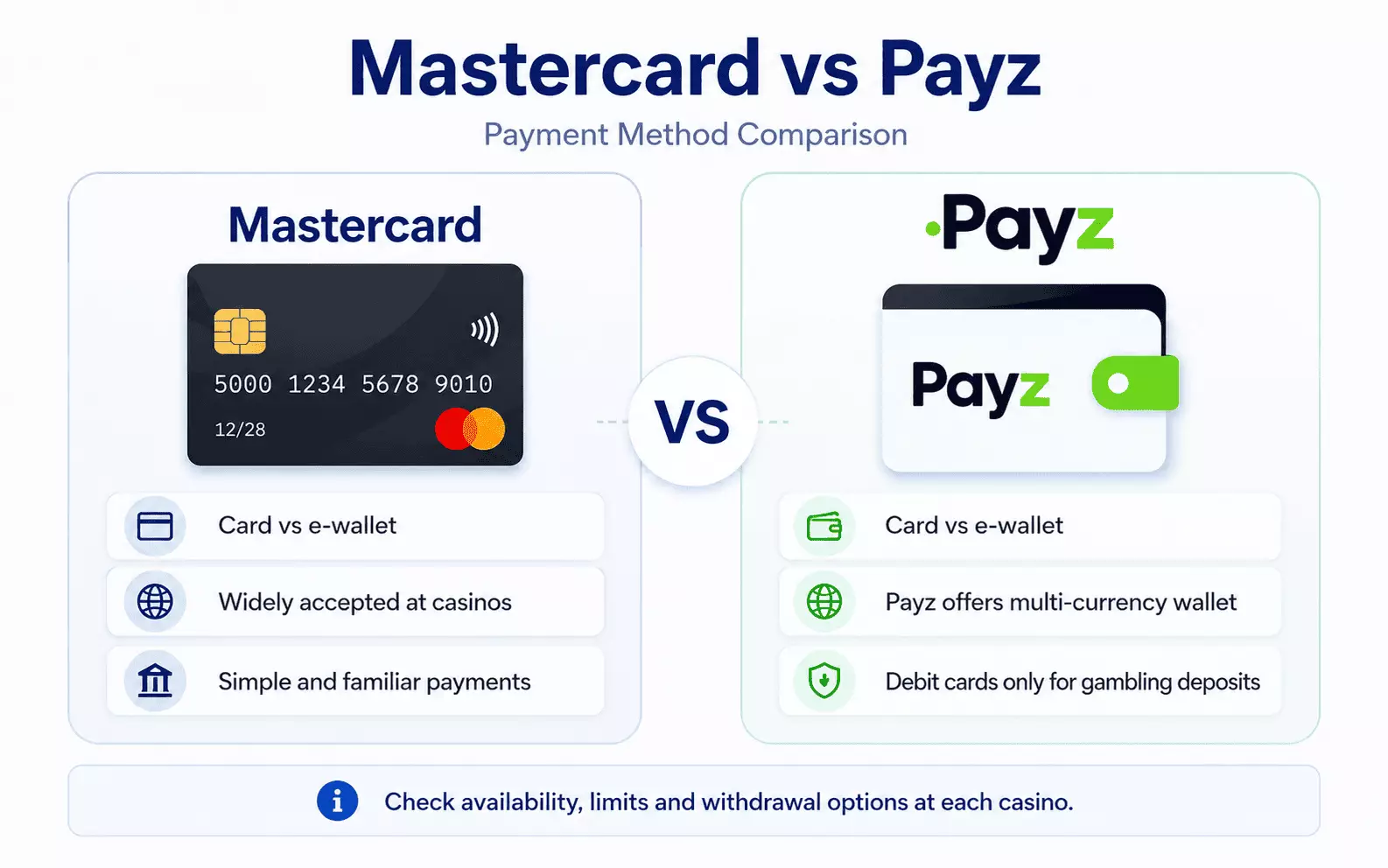 Mastercard vs Payz