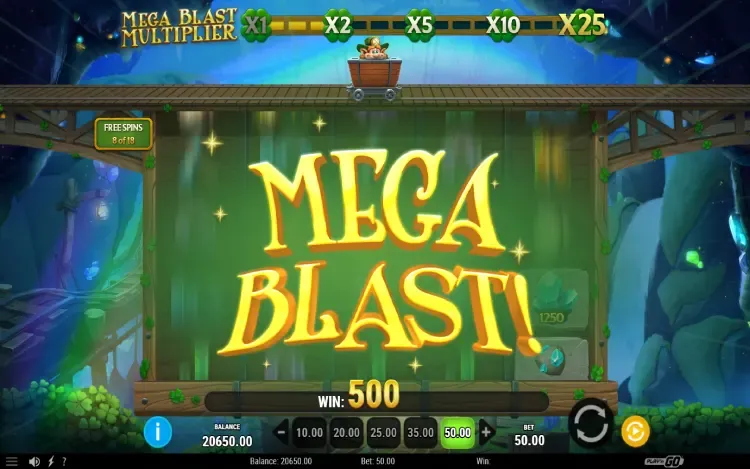 Leprechaun's Diamond Dig - Mega Blast! Feature