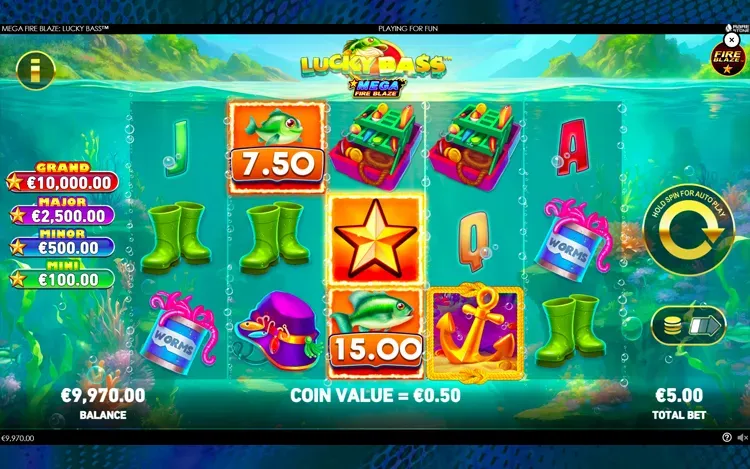 Mega Fire Blaze Lucky Bass - Fire Blaze Symbols