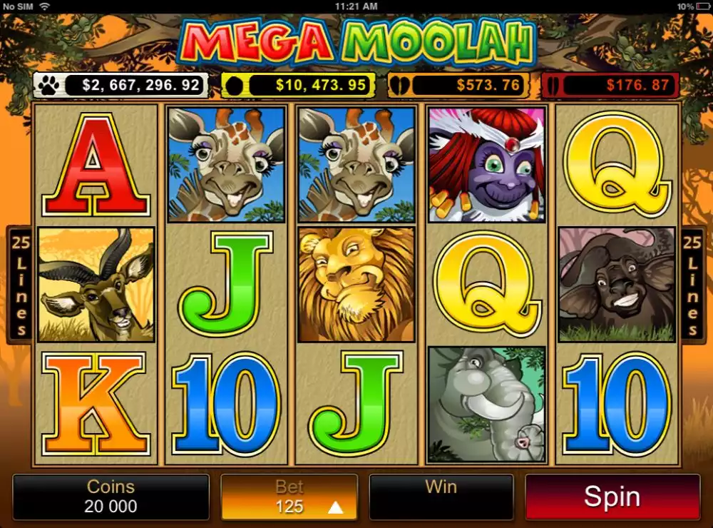 Mega Moolah Mobile Base Game