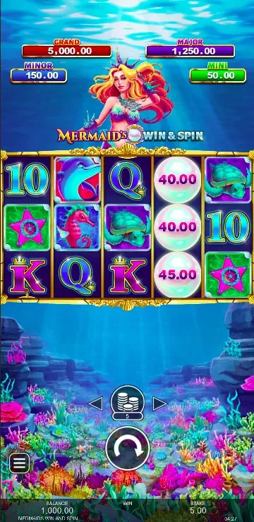 Mermaid Win & Spin - Mobile Base Game