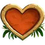 Mighty Gorilla - Orange Heart Symbol