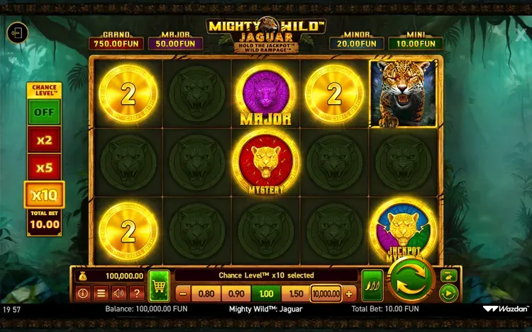 Mighty Wild Jaguar - Chance Level Feature