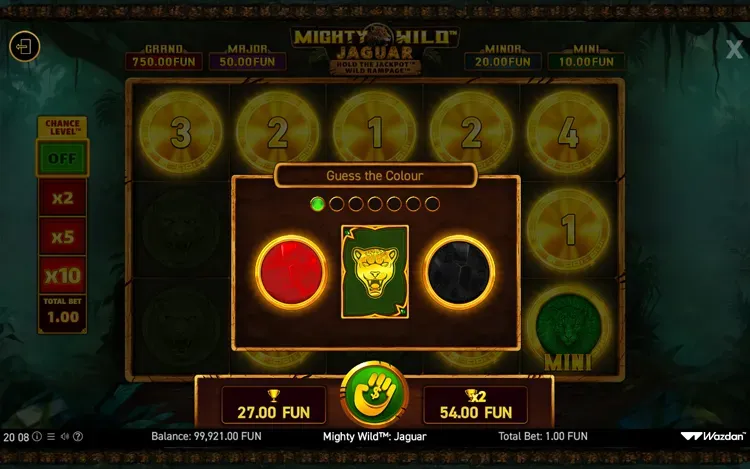 Mighty Wild Jaguar - Gamble Feature