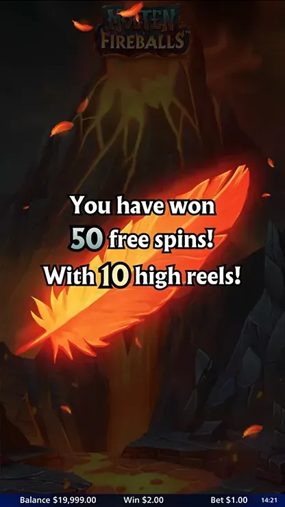 Molten Fireballs - Mobile Bonus Game