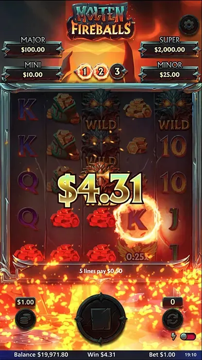 Molten Fireballs - Mobile Simple Win