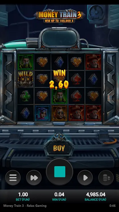 Money Train 3 Mobile Features win