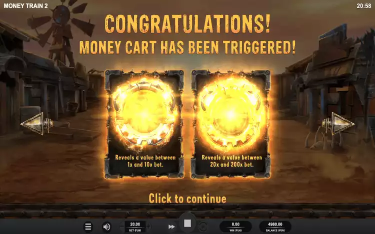 Money Cart Bonus Feature