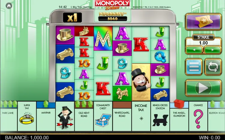 Monopoly Deluxe - RTP & Wagering