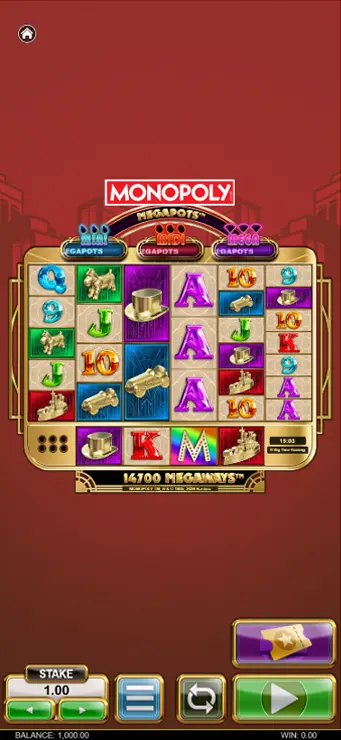 Monopoly Megapots - Mobile Base Game