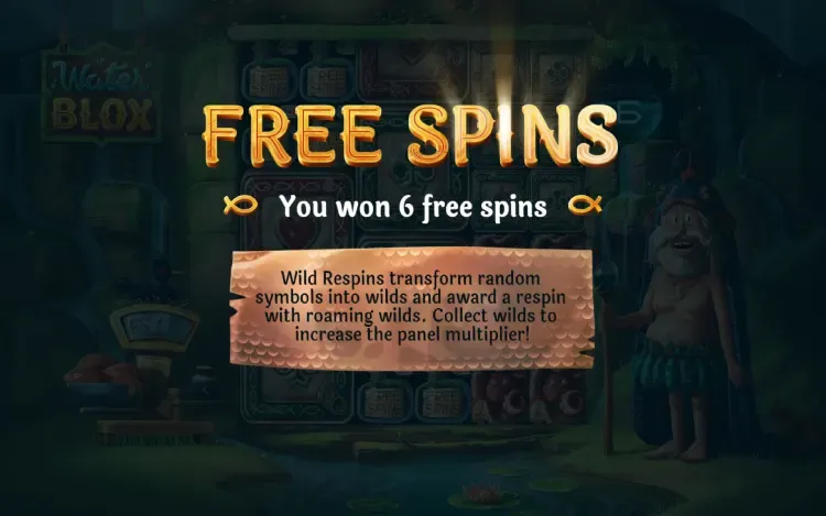 WaterBlox Gigablox - Monster Free Spin Feature