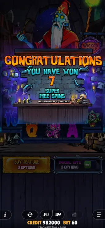 Mr Null’s Wicked Wares - Mobile Bonus Game