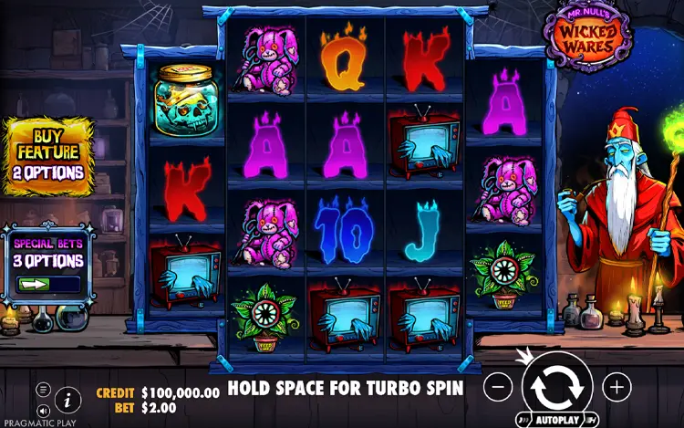 Mr Null’s Wicked Wares - RTP and Wagering