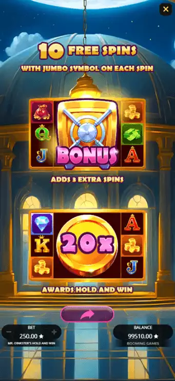 Mr Oinkster's Hold and Win - Mobile Bonus