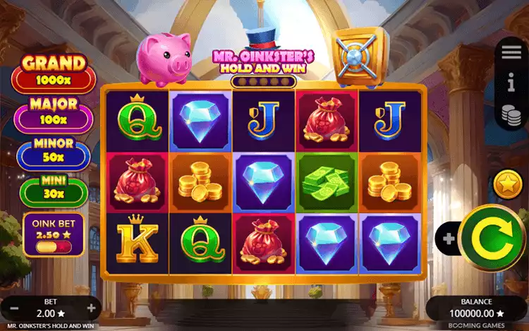 Mr Oinkster's Hold and Win RTP