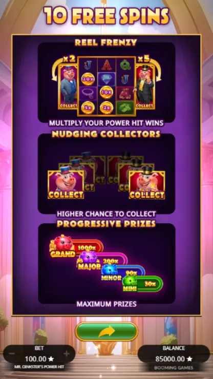 Mr. Oinkster’s Power Hit - Mobile Bonus Game