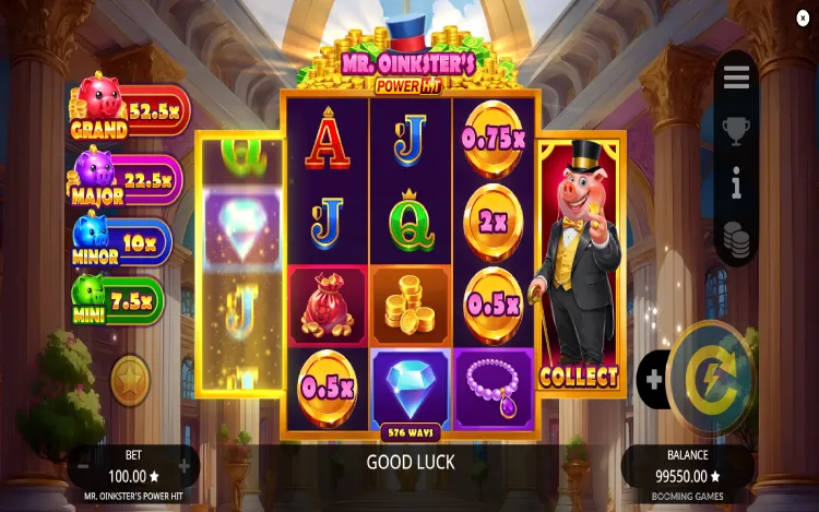 Mr. Oinkster’s Power Hit - Second Chance Respin