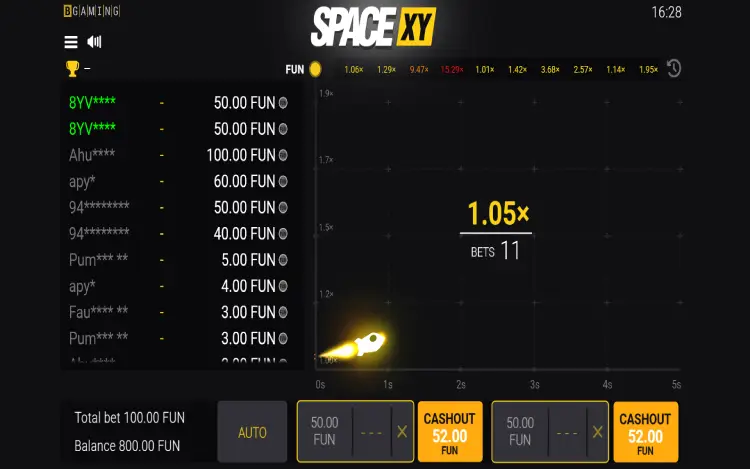 Space XY Multiple Bets
