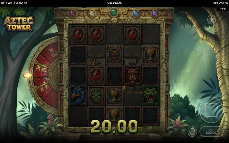 Aztec Tower - Multiplier Wheel Feature