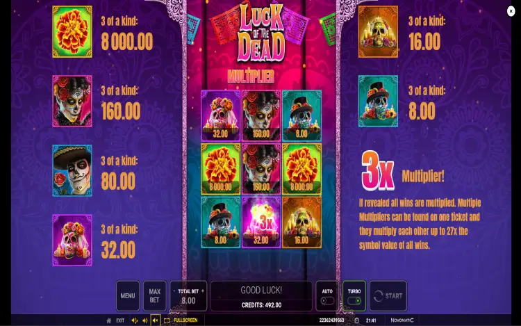 Luck of the Dead - Multiplier Feature