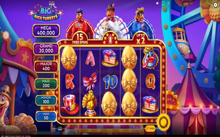 Big Rich Turkeys - Mystery Symbol Feature