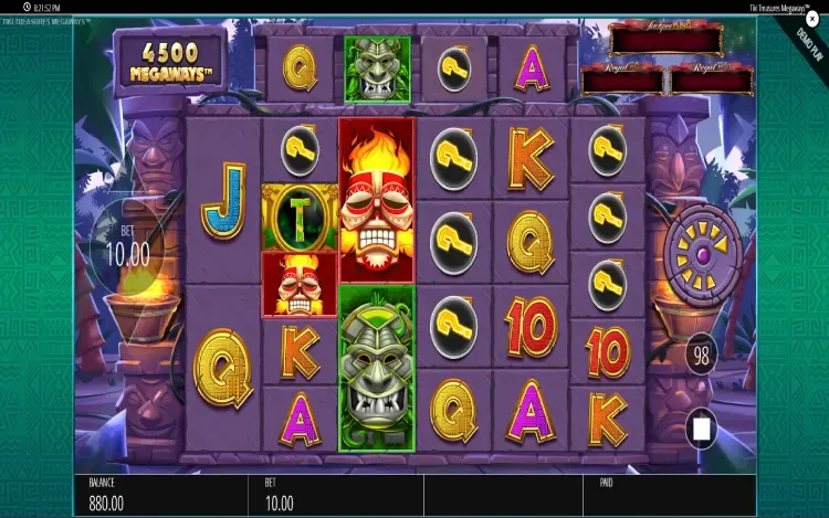 Tiki Treasures Megaways - Mystery Symbols Feature