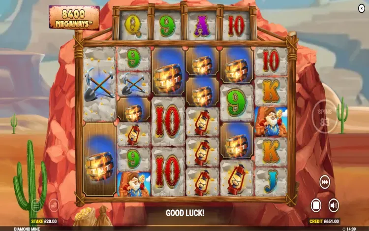 Diamond Mine Megaways - Mystery Symbols Feature