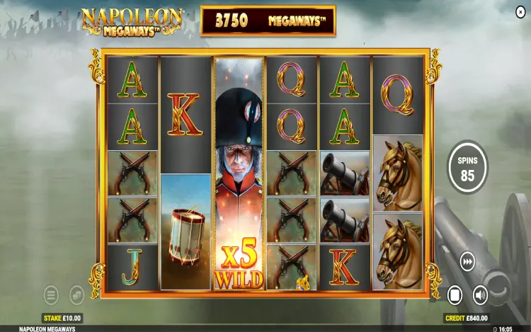 Napoleon Megaways - Wild Symbol Feature