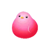 Oiran Hearts - Pink Bird Symbol