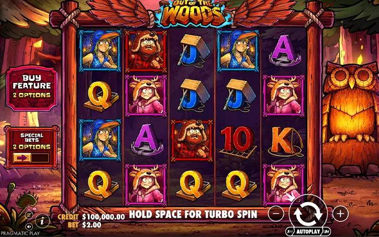 Out of the Woods - RTP and Wagering