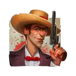 Bounty Hunter MultiBoost - Outlaw with red bow tie Symbol