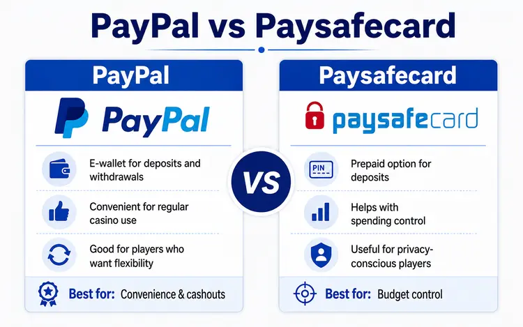 PayPal vs Paysafecard