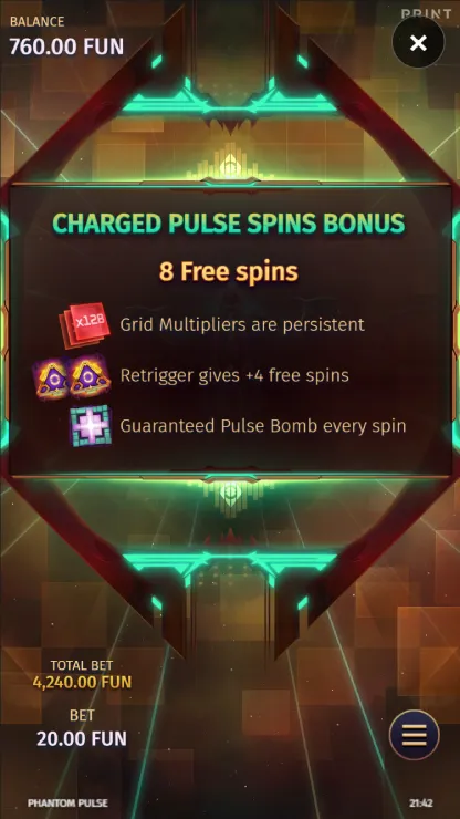 Phantom Pulse - Mobile Bonus Game