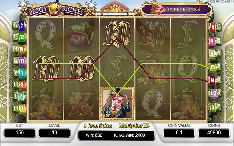 Piggy Riches Free Spins Feature