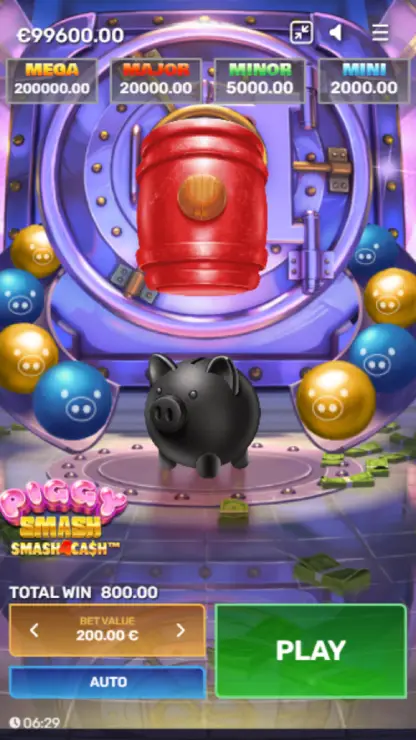 Piggy Smash Mobile Features - Basegame