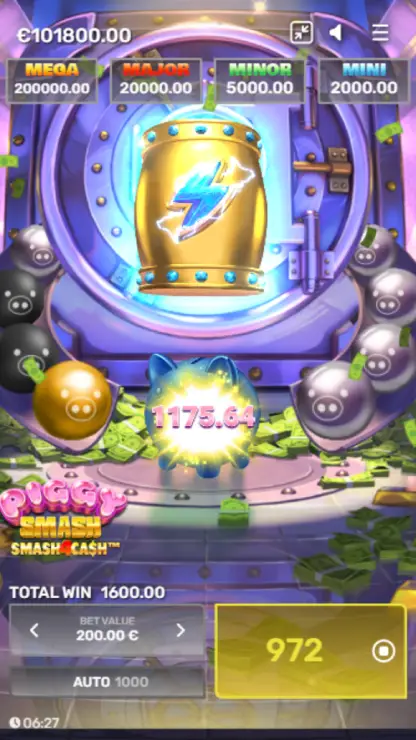 Piggy Smash Mobile Features - Simple Win
